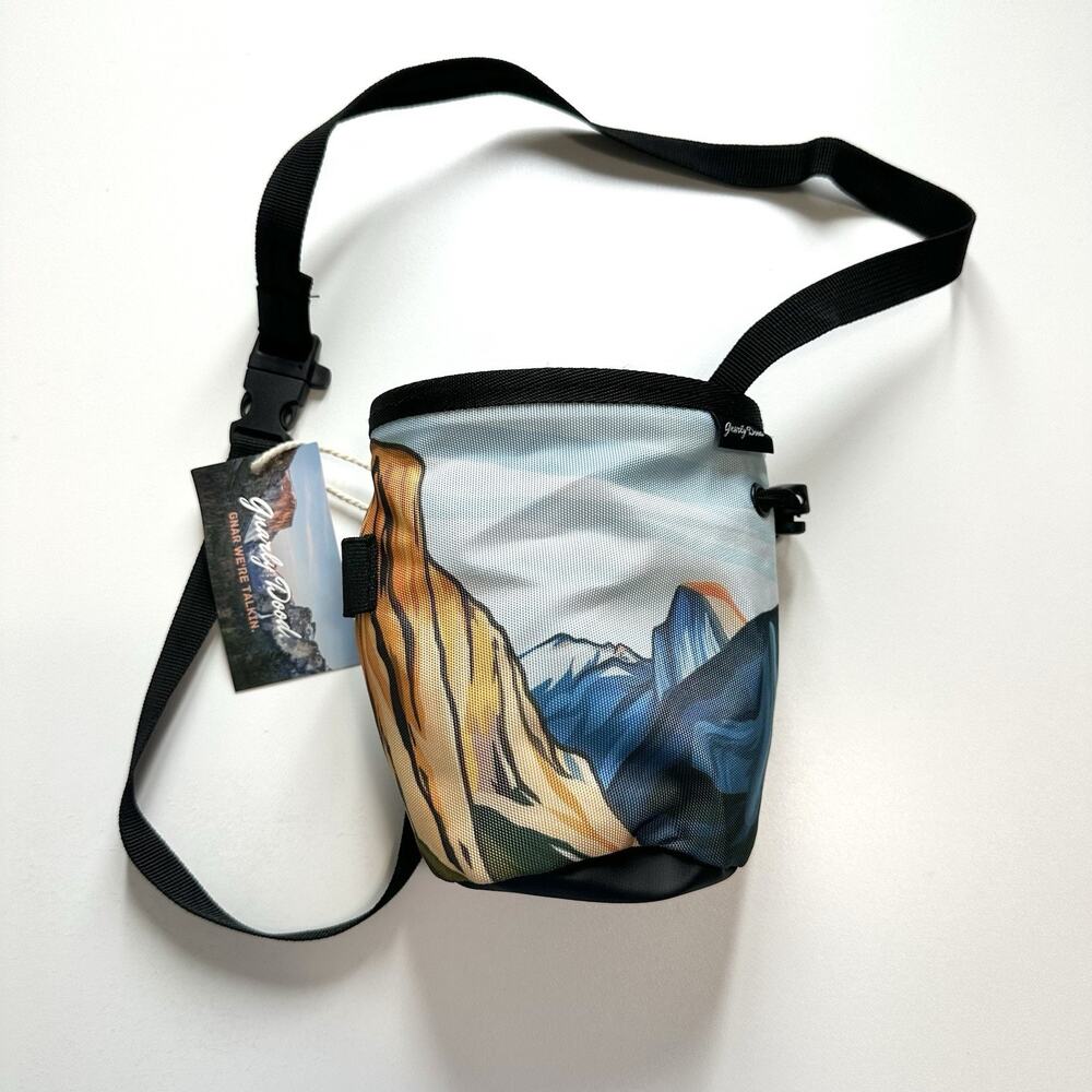 Gnarly Dood Yosemite Chalk Bag Durable Canvas Innovative Closure Climbing 7x4 in